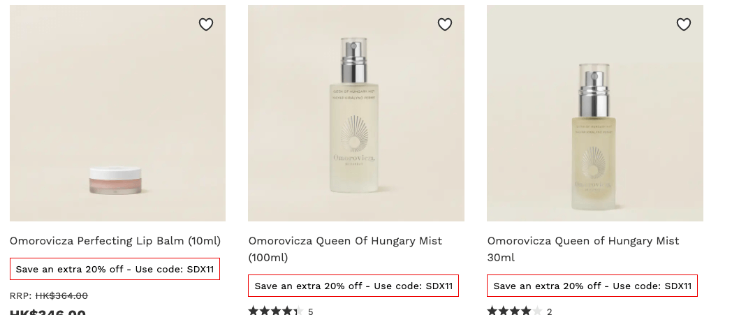 Lookfantastic折扣碼2024-隨時完！匈牙利頂級品牌 Omorovicza 限時76折優惠！熱賣護膚品最平低至HK$128起！